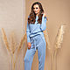Suit women sport blue, Tracksuits, Moscow,  Фото №1