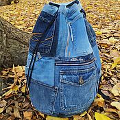 Сумки и аксессуары handmade. Livemaster - original item Copy of Denim backpack Khayfa. Handmade.