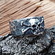 Серебряное кольцо "jolly Roger". Кольца. BONES & SOUL (BaevSergey). Интернет-магазин Ярмарка Мастеров.  Фото №2