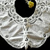 Винтаж: Старинный платочек с нежной вышивкой
