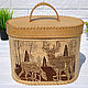 Bread basket made of birch bark 'Deer'. Box for storage. Art.0051. The bins. SiberianBirchBark (lukoshko70). Online shopping on My Livemaster.  Фото №2