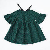 Одежда детская handmade. Livemaster - original item Crochet master class. Girl`s dress knitted. Handmade.