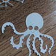 !La tala para scrapbooking. Alegre PULPO, diz cartón. Scrapbooking cuttings. svetafka-handmade. Ярмарка Мастеров.  Фото №4