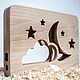 Wooden Night light Starry sky original gift for a child. Nightlights. clever wood (clever-wood). My Livemaster. Фото №4