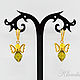 Guardian angel (2) classic faceted crystal earrings, Earrings, Bratsk,  Фото №1
