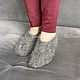  knitted downy sneakers, gray ( 328). Socks. Shawl  handmade  goat fluff. Online shopping on My Livemaster.  Фото №2
