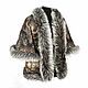 Jacket with fox silver fox 'Spanish wine', Outerwear Jackets, Moscow,  Фото №1