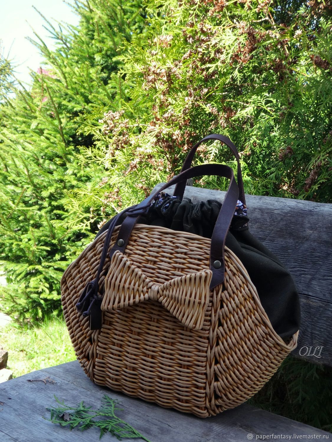 Плетеная сумочка " Бантик" – заказать на Ярмарке Мастеров – LZLX6RU ...