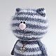 Авторская игрушка ручной работы кот, подарок девушке. Мягкие игрушки. Наталия Пасынкова. (StranaIgrushek). Ярмарка Мастеров.  Фото №5