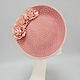 Catherine's hat with flowers. color CORAL. Hats1. Exclusive HATS. LANA ANISIMOVA.. My Livemaster. Фото №6