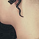  an earring made from horn of Buffalo Dragon. Single earring. Garuda. My Livemaster. Фото №4