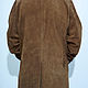 Men's outerwear: Men's suede trench coat brown. Mens outerwear. Modistka Ket - Lollypie. Ярмарка Мастеров.  Фото №4