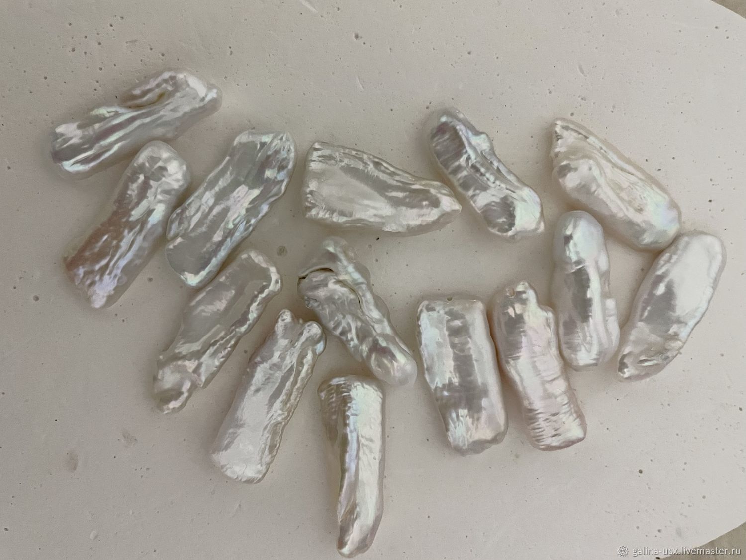 Жемчуг барочный бива, крупный, 24-26 на 9-12 мм купить в интернет ...