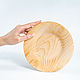 Flat wooden plate made of cedar (children's set) 190mm. T149. Children\'s tableware. ART OF SIBERIA. My Livemaster. Фото №6