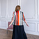 Stylish cotton jacket with bright stripes. Jackets. NATALINI. My Livemaster. Фото №6