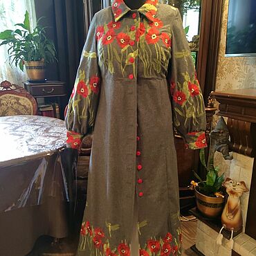 Одежда ручной работы. Ярмарка Мастеров - ручная работа Платье-пыльник.. Handmade.