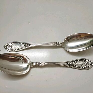 Сувениры и подарки ручной работы. Ярмарка Мастеров - ручная работа Серебряная русская столовая ложка 84 пробы, братья Грачевы.. Handmade.