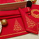 Order New Year's set 'Golden Spruce' 6 Napkins and a Path. Shpulkin dom. Livemaster. . Swipe Фото №3