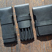 Канцелярские товары handmade. Livemaster - original item Leather pen case. Handmade.
