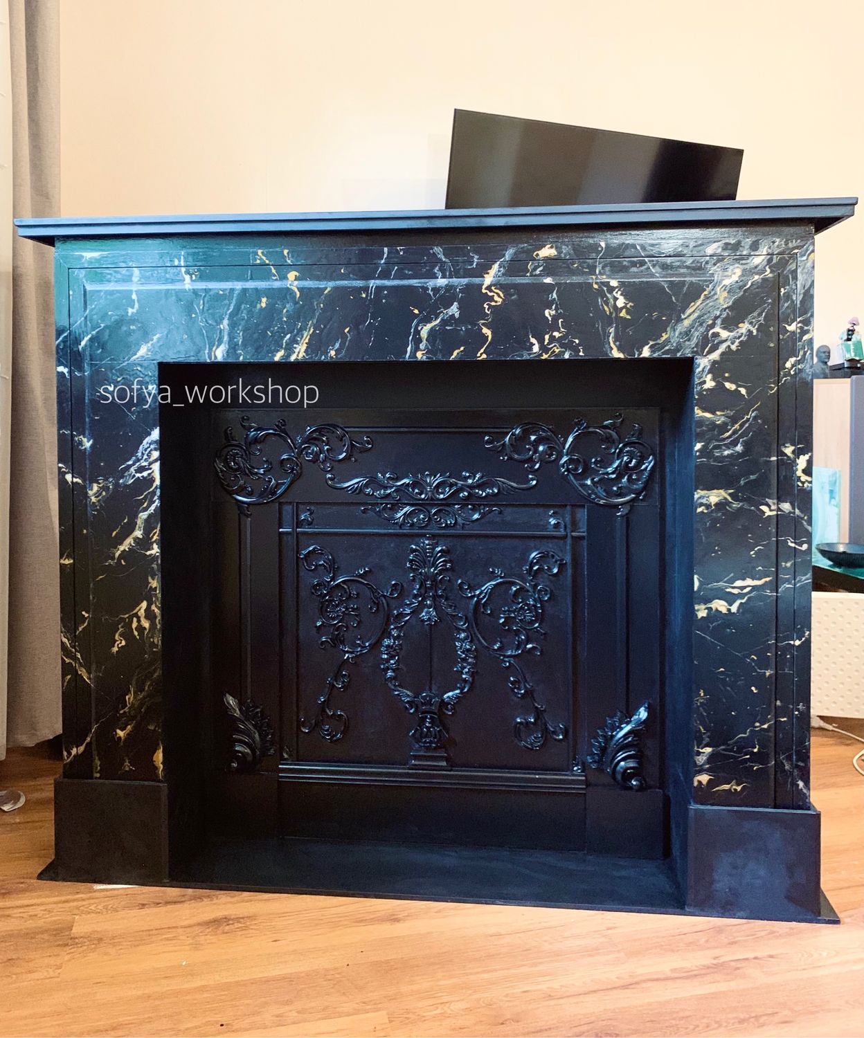 Декоративный камин под мрамор в интернет-магазине Ярмарка Мастеров по ...