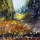 Картина Лето лес Акварель Темпера 36/25 см. Картины. Gold cockatoo. Ярмарка Мастеров.  Фото №4