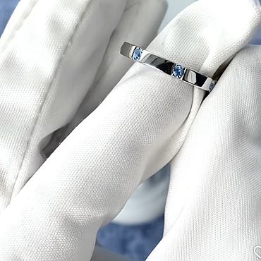 Свадебный салон ручной работы. Ярмарка Мастеров - ручная работа Кольцо с пятью топазами. Титановое кольцо. Handmade.