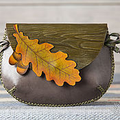 Сумки и аксессуары handmade. Livemaster - original item Bag details Oak leaf. Handmade.