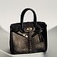 Leather handbag from Python. Classic Bag. ulijana-zijangirova. Online shopping on My Livemaster.  Фото №2