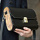 black leather and wood bag clutch wooden leather black male female buy custom designer crossbody bag wooden designer bag evening clutch briefcase
