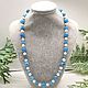 Beads / necklace natural aquamarine and pearls. Beads2. naturalkavni. Online shopping on My Livemaster.  Фото №2