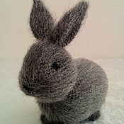 Куклы и игрушки handmade. Livemaster - original item rabbit grey. Handmade.