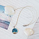 A small pendant with the sea. Pendants. Katy_Barysheva. My Livemaster. Фото №4