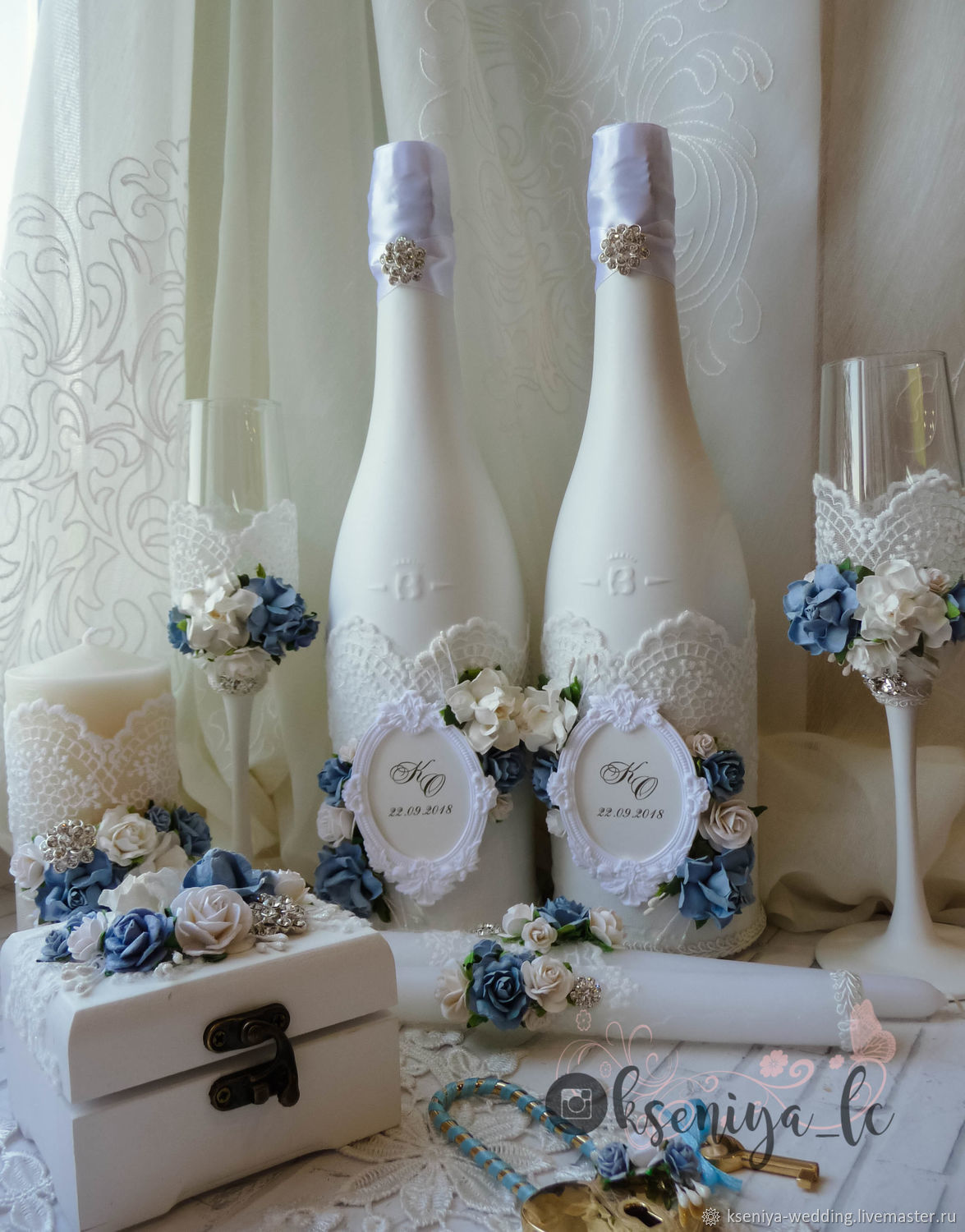 Свадебные набор фужеров шампанское
