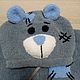 Overalls for children: Knitted teddy bear jumpsuit made of plush yarn, Overall for children, Krasnokamsk,  Фото №1