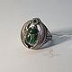 Ring with malachite and emerald. Rings. Persian (persianjewelry) (persianjewelry). Online shopping on My Livemaster.  Фото №2