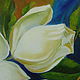 Oil painting White Magnolia flower. Pictures. positive picture Helena Gold. Online shopping on My Livemaster.  Фото №2