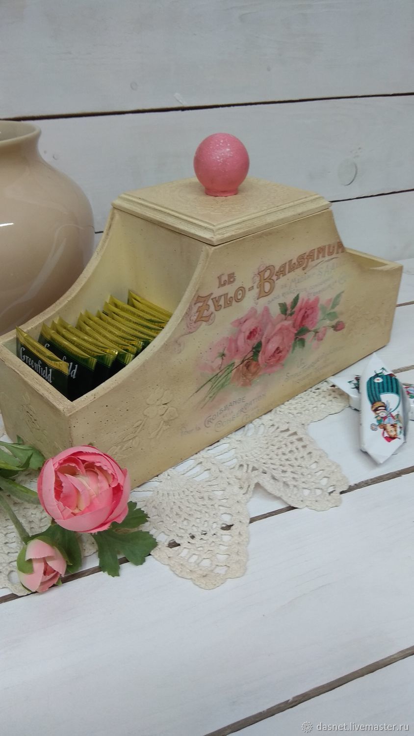 Короб для хранения"Чайные розы", Короб, Санкт-Петербург,  Фото №1