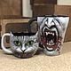 Set of 3 mugs ' Cat family '. Mugs and cups. alex-sharikov. My Livemaster. Фото №4