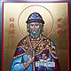 The Holy Prince Yaroslav the Wise. Icons. Peterburgskaya ikona.. Ярмарка Мастеров.  Фото №6