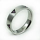 Titanium ring with triangles and stones. Rings. asgdesign. My Livemaster. Фото №4