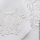 Napkin with bulk embroidery`, the Monogram of Notre Dame ` (mini) `Sulkin house` embroidery workshop
