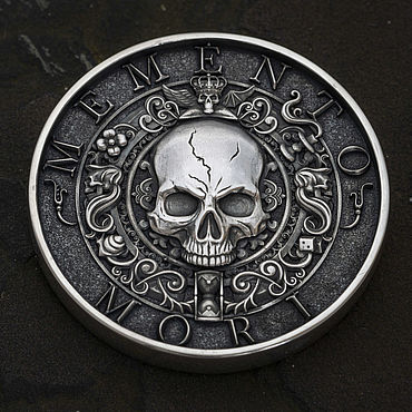 Украшения ручной работы. Ярмарка Мастеров - ручная работа EDC Монета "Memento Mori". Handmade.