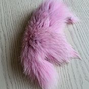 Материалы для творчества handmade. Livemaster - original item Finnish Arctic Fox flap light pink/natural fur. Handmade.