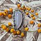 Кольцо с голубым халцедоном и топазами. Кольца. Karma-jewelry. Ярмарка Мастеров.  Фото №4