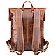 Order Leather backpack 'Benjamin' (brown antique). Russian leather Guild. Livemaster. . Backpacks Фото №3