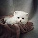 Order Teddy Animals: little white kitten. Teddybeasts. Livemaster. . Teddy Toys Фото №3