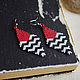 Twin Peaks Beaded Earrings. Earrings. Handmade by Svetlana Sin. My Livemaster. Фото №6