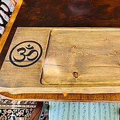 Для дома и интерьера handmade. Livemaster - original item Large Tea Board with Drain Wooden Shepherd for Tea Ceremony. Handmade.