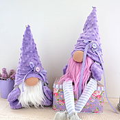 Куклы и игрушки handmade. Livemaster - original item Plush lavender Dwarf toy, gift house charm. Handmade.