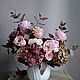 Композиция из стабилизированных цветов. Композиции. Romashka_Decor_ Букеты из сухоцветов. Интернет-магазин Ярмарка Мастеров.  Фото №2